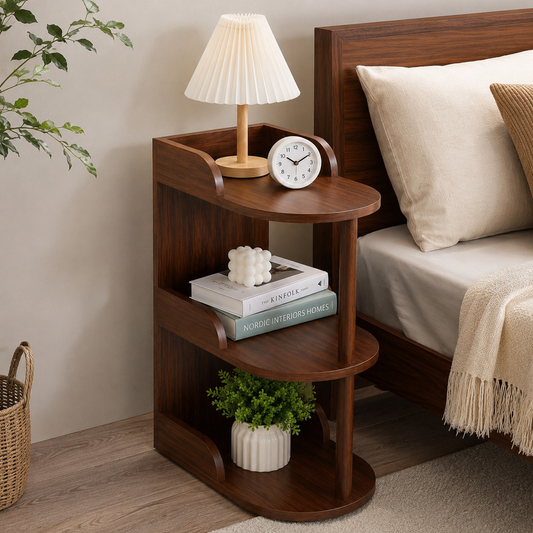 Premium Quality Bedside Table Chocolate