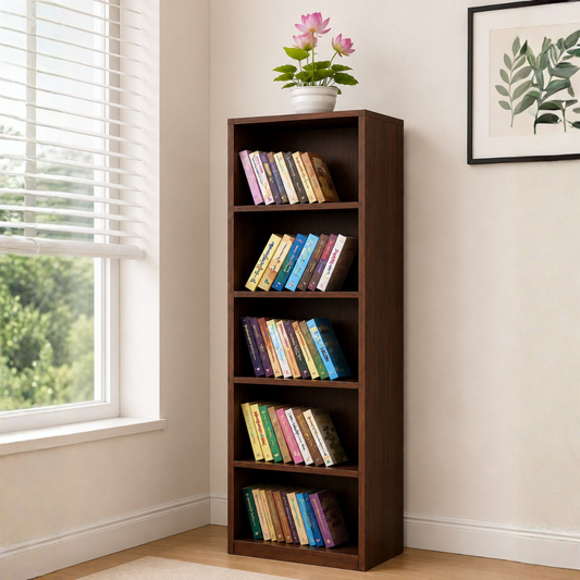 5 Layer Bookshelf Chocolate