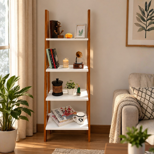 Wooden Leg Corner Shelf