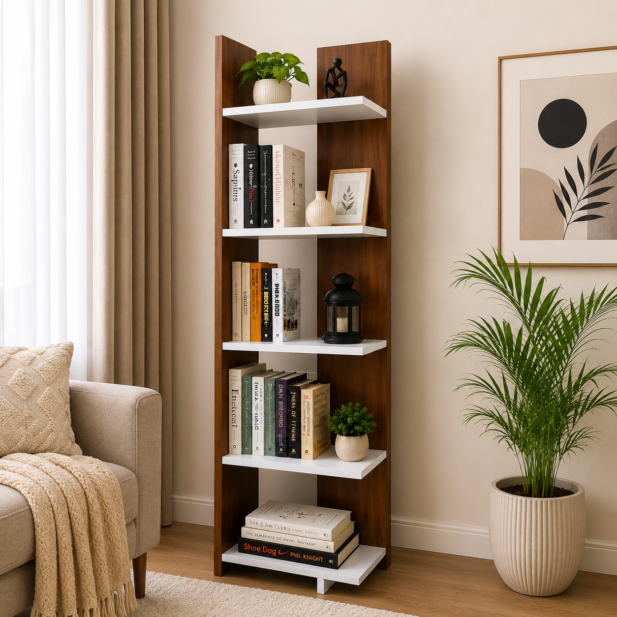 Corner Bookshelf