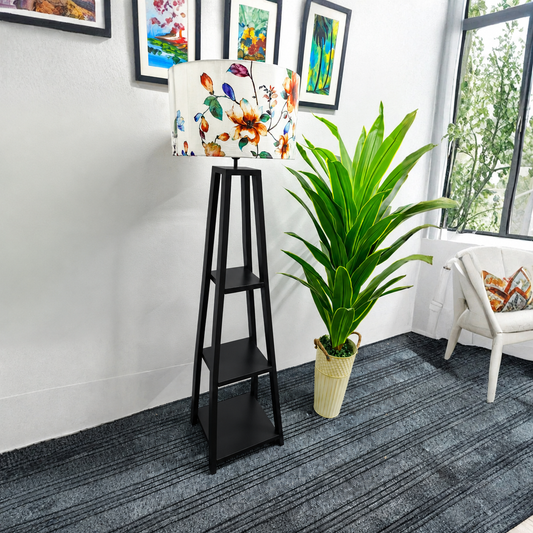 Floor Lamp 4 legs Black Color