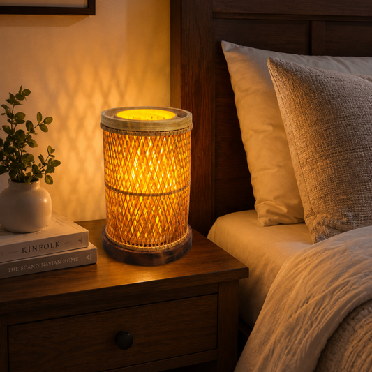 Bedside Table Lamp Bamboo Lamp - Elegant Home