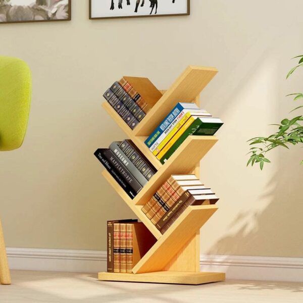 Wooden 5 Tier Tree Shaped Book Shelf - Image 2