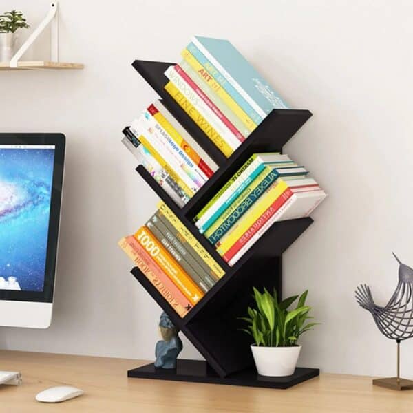 5 Tier Book Shelf Black